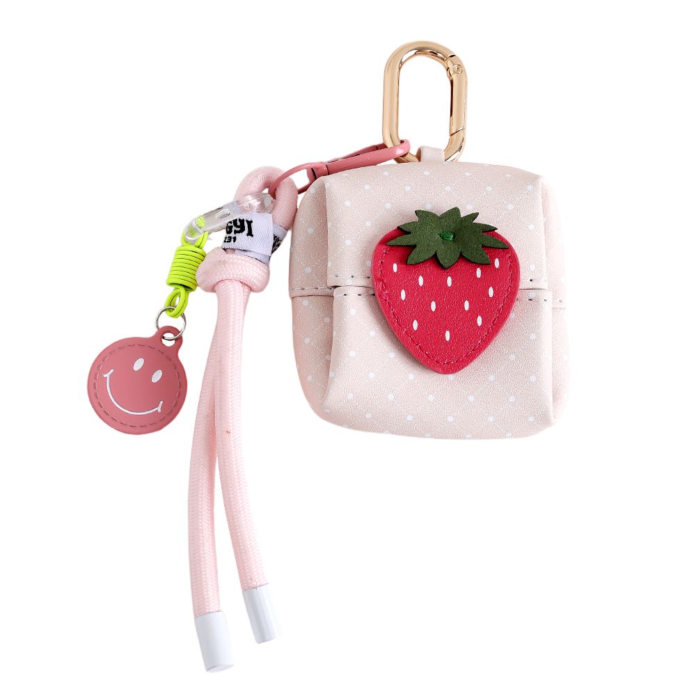 Bag Charm Pink Strawberry Bagchain