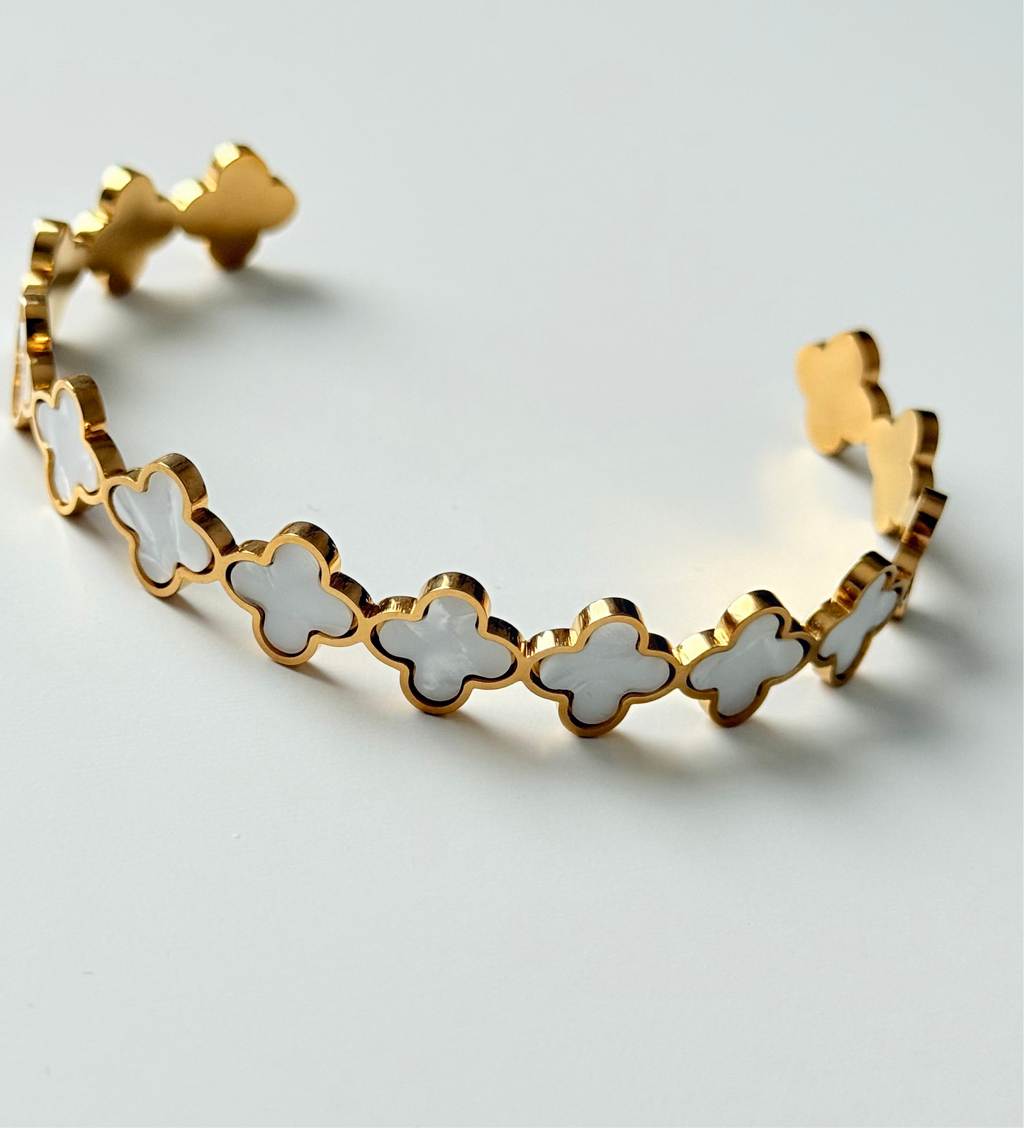 Clover Enamel Armreif