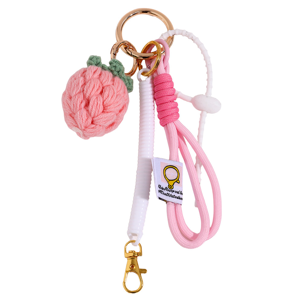 Bag Charm Pink Strawberry Bag Bagchain