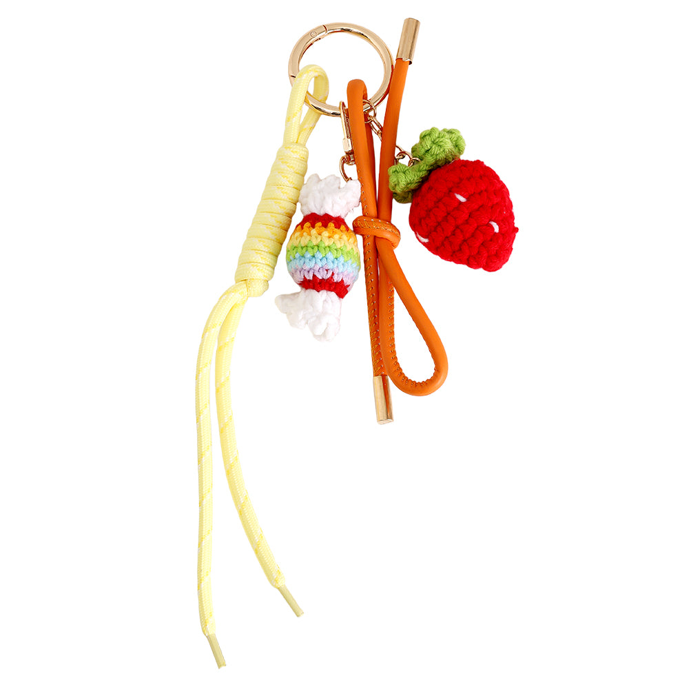 Bag Charm Strawberry And Candy Bagchain