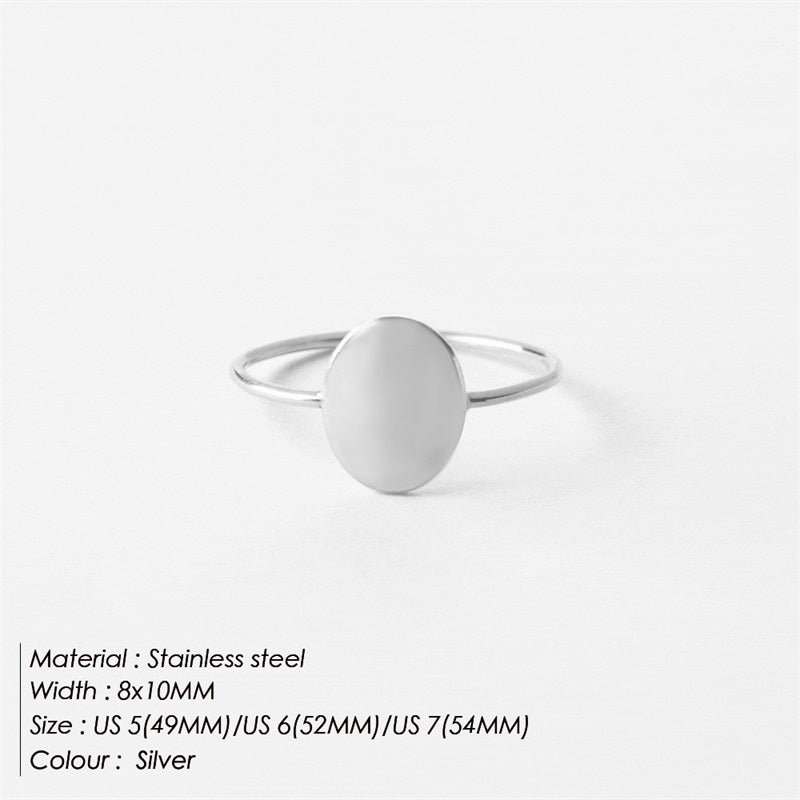 Ring oval gefüllt
