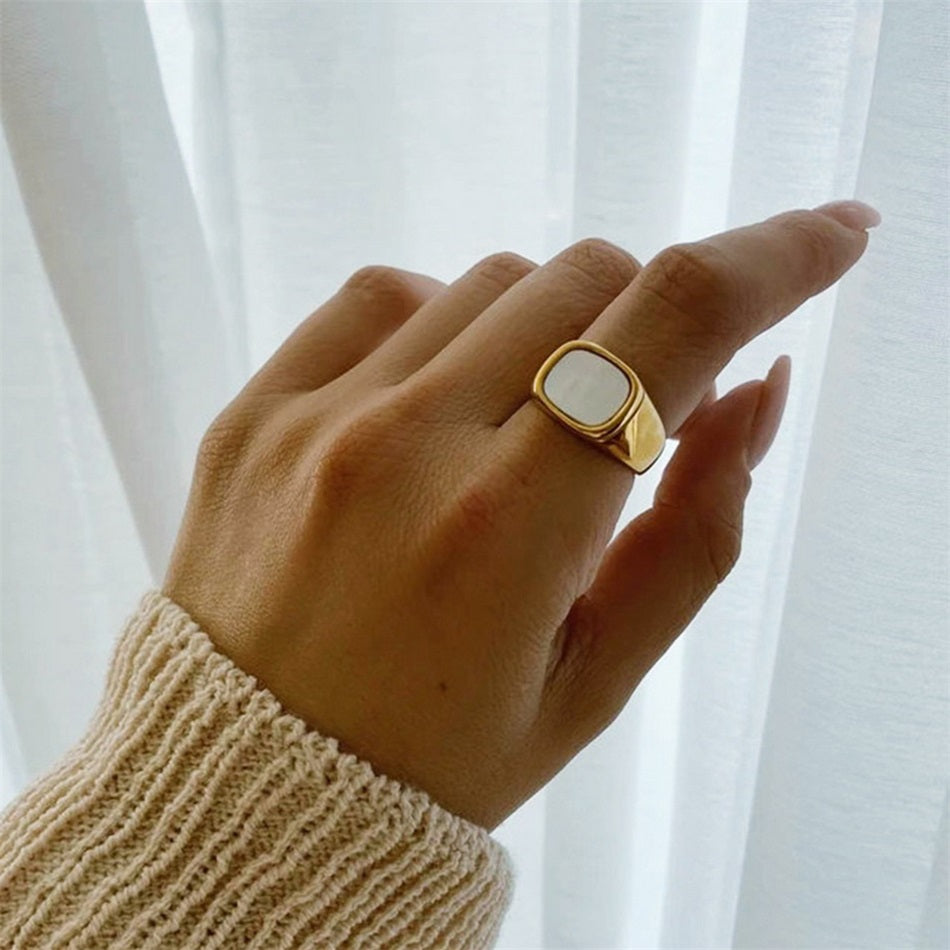Ring breit mit Stein