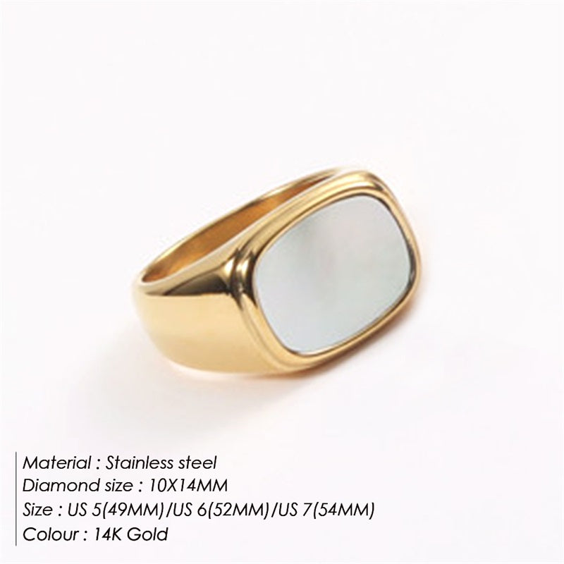 Ring breit mit Stein