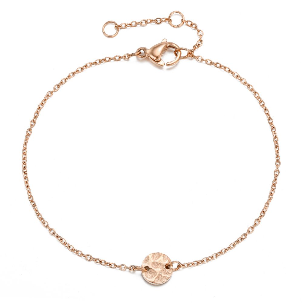 Armband minimal Charm rund mit Muster