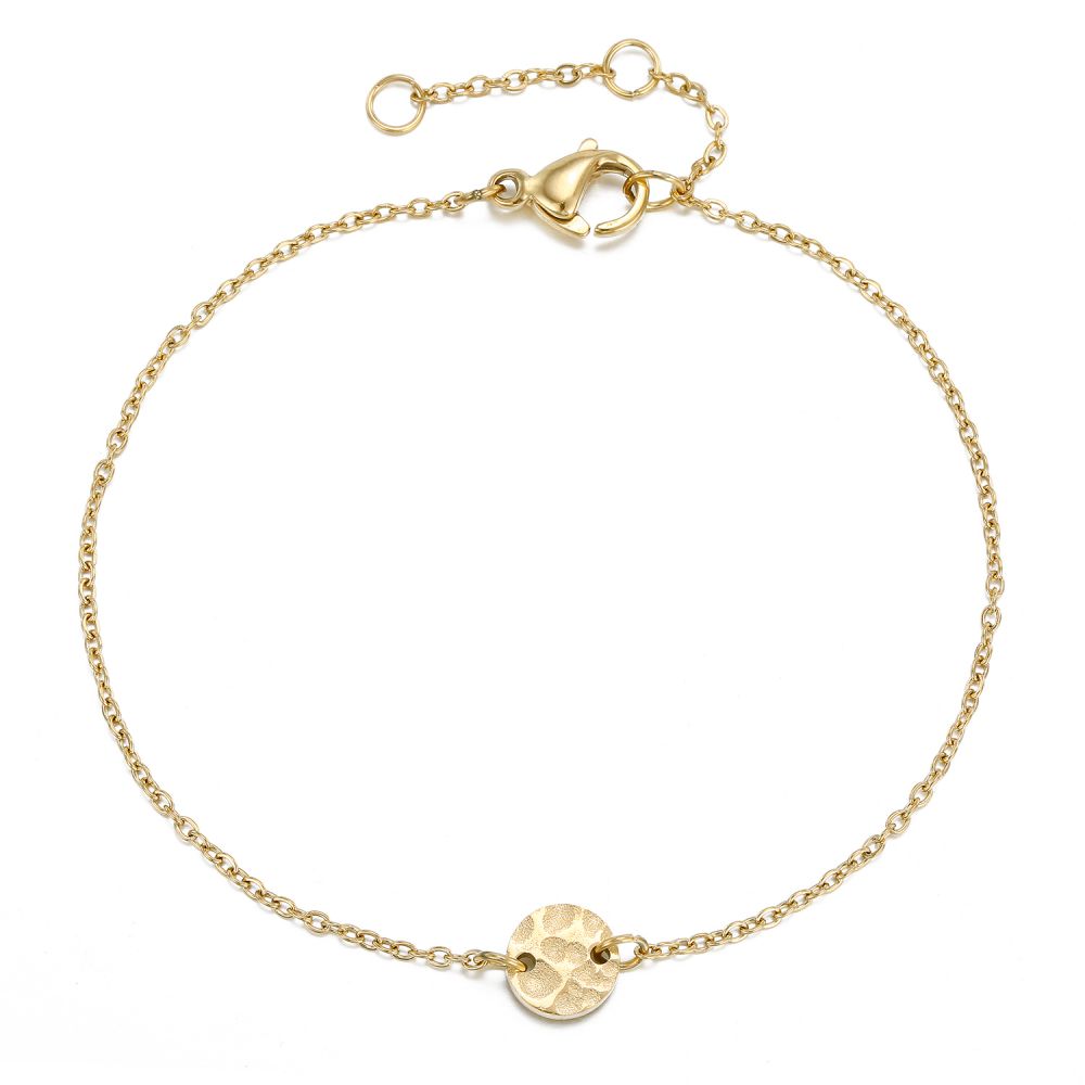 Armband minimal Charm rund mit Muster