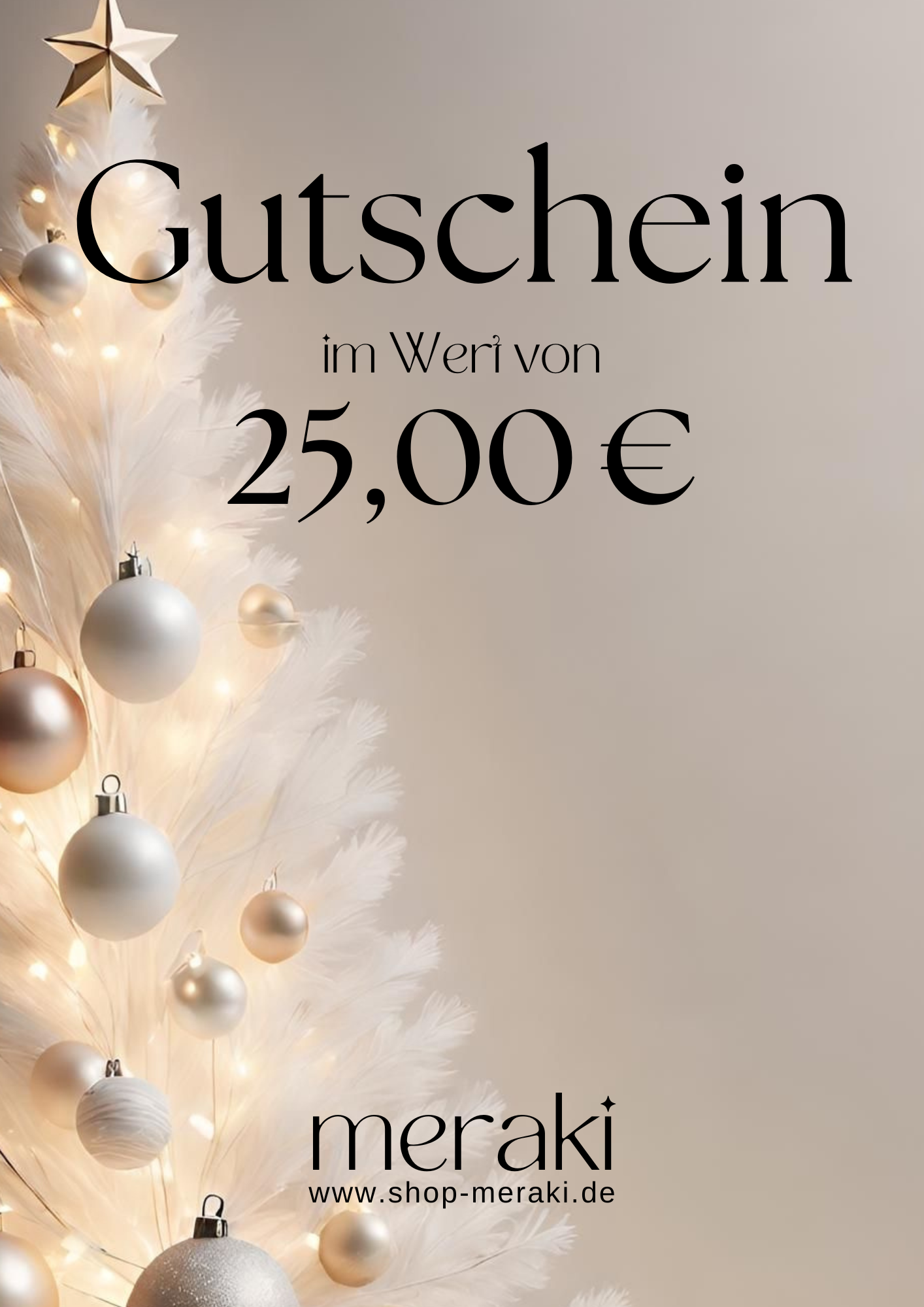 Geschenkgutschein Weihnachten