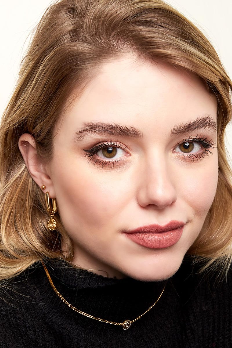 Earrings rose Gold Color Stainless Steel