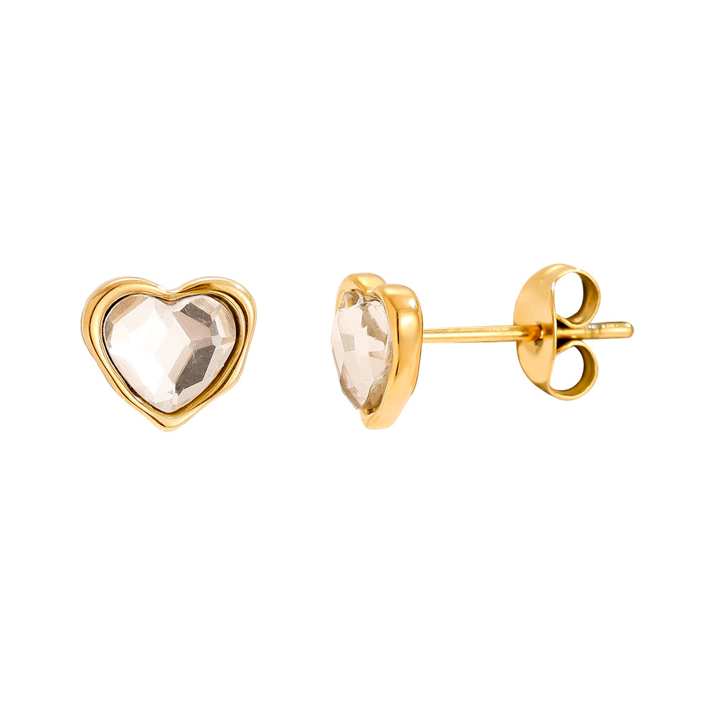Diamond Heart Ohrstecker