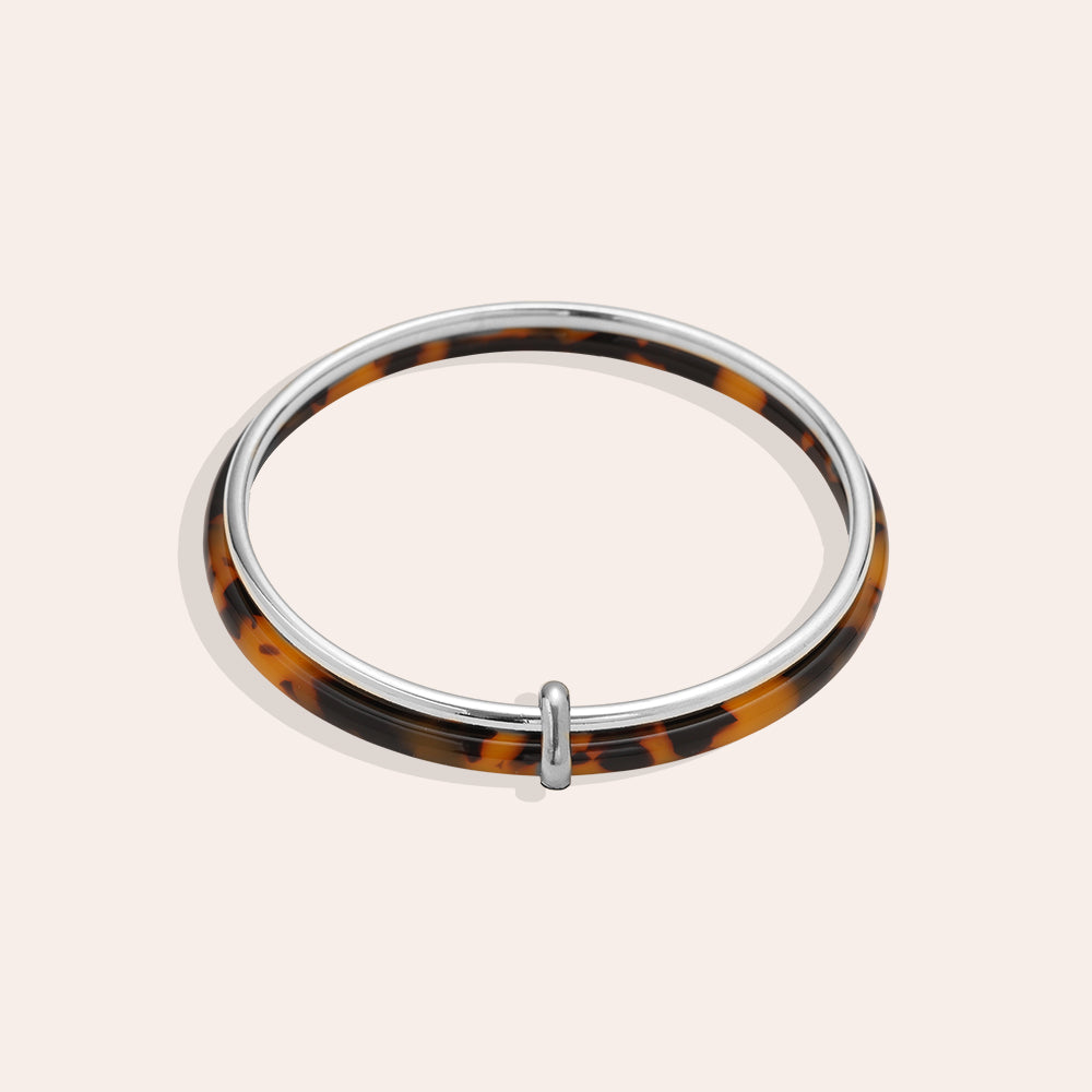 Leopard Print Edelstahl Armband