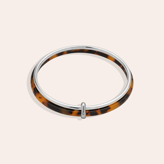 Leopard Print Edelstahl Armband