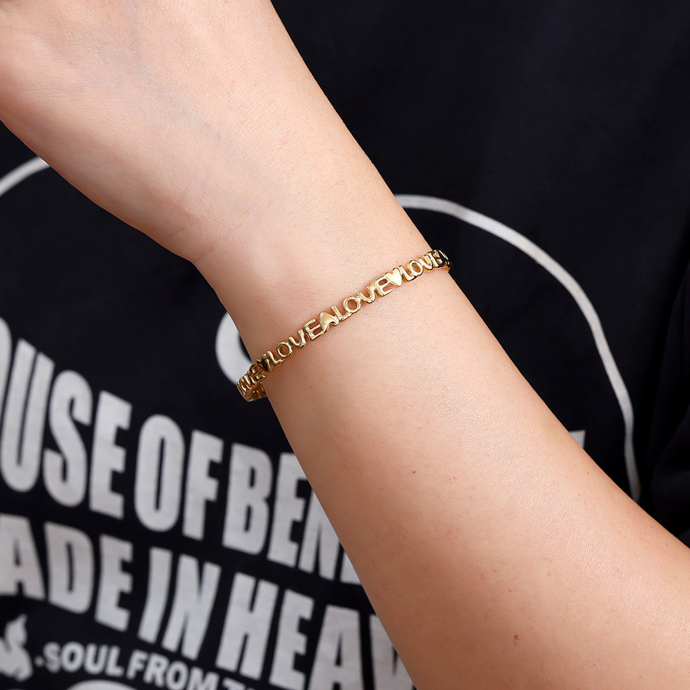 Love and Heart Armreif