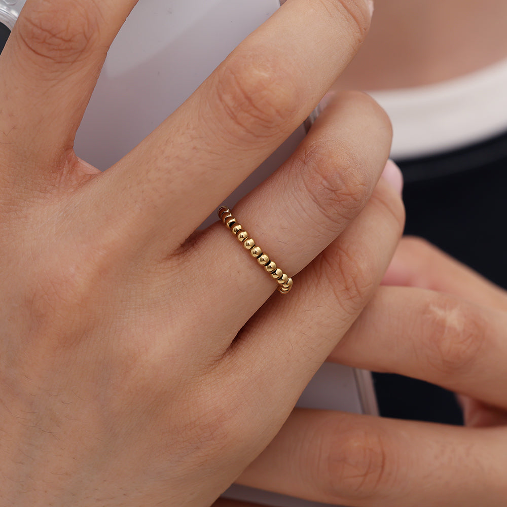 Linsen Elastic Edelstahl Ring