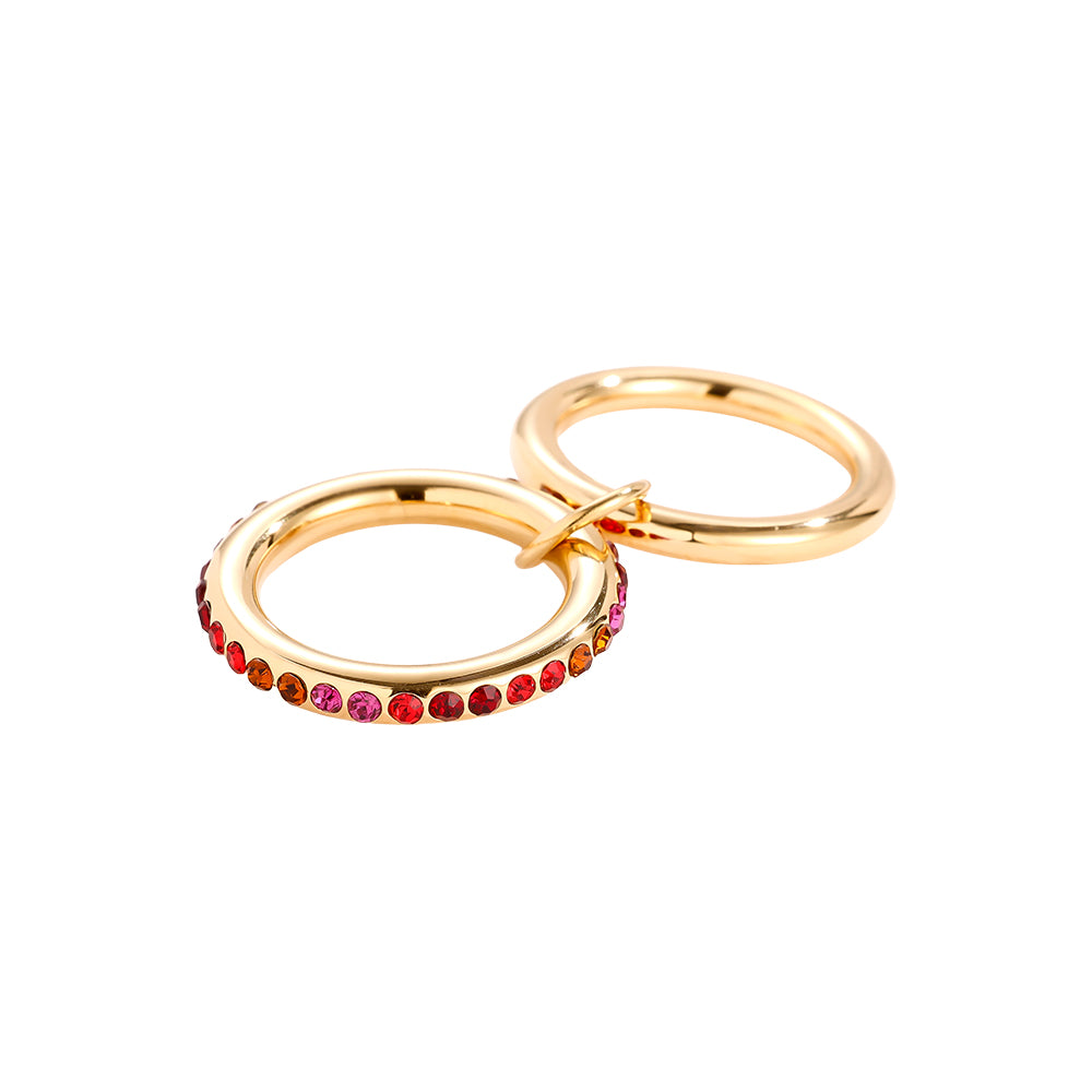 Two Layer Ring Pink