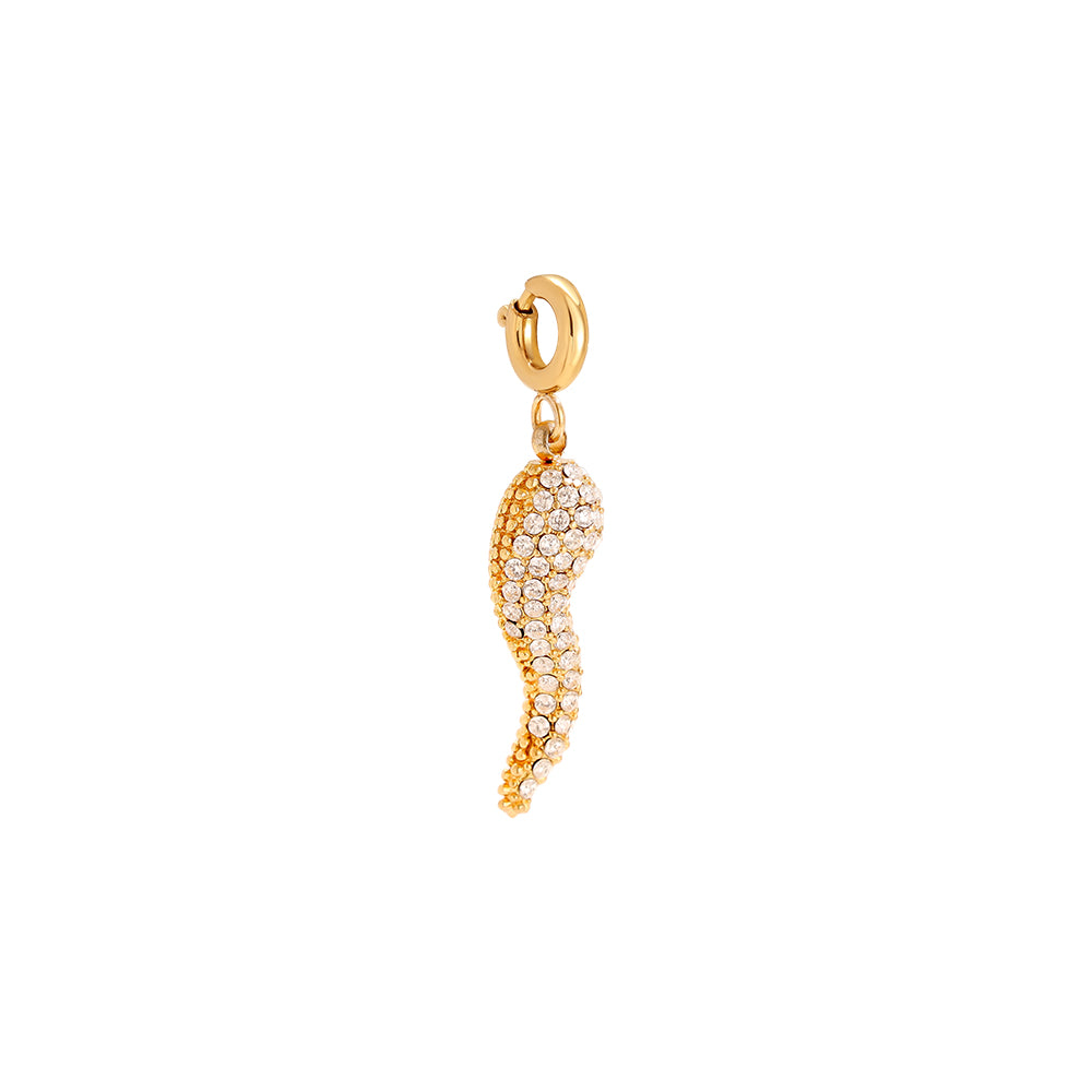 20mm Spring Clasp Diamond Pepper Edelstahl Pendant Charm