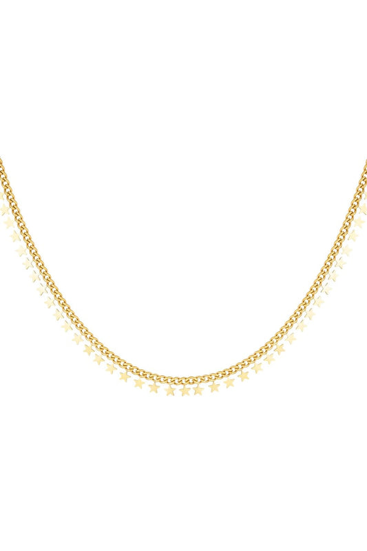 stainless steel necklace stars 