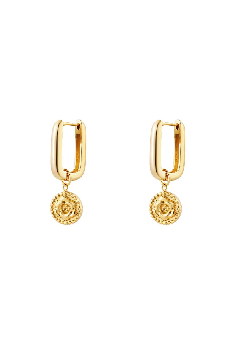 Earrings rose Gold Color Stainless Steel