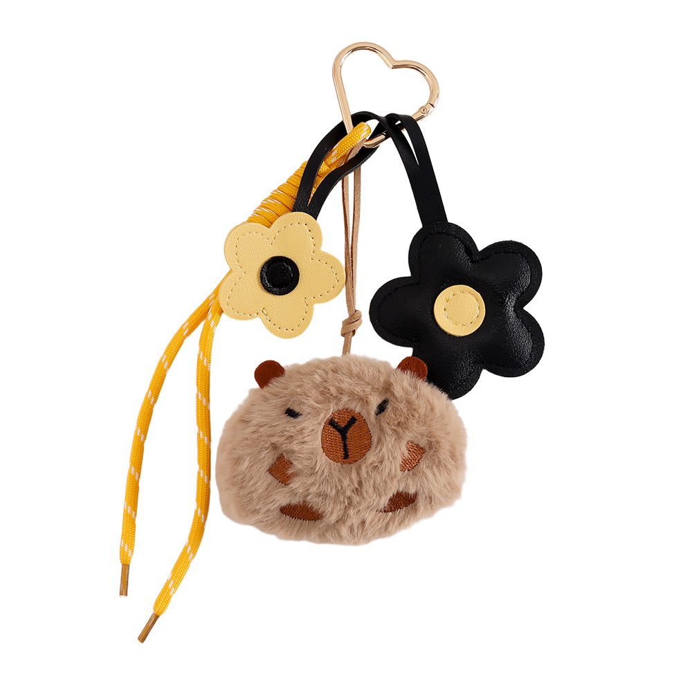 Bag Charm Flower And Capybara Bagchain