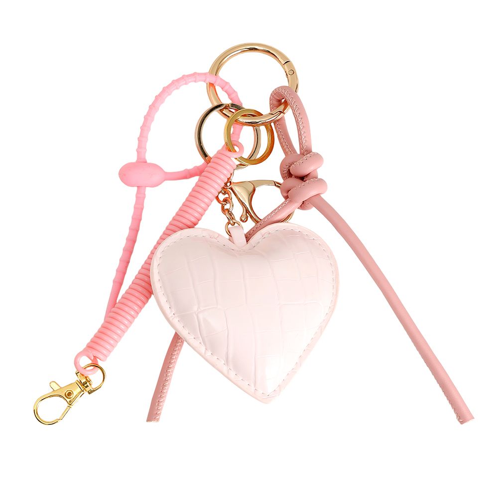 Bag Charm Pink Heart Bagchain
