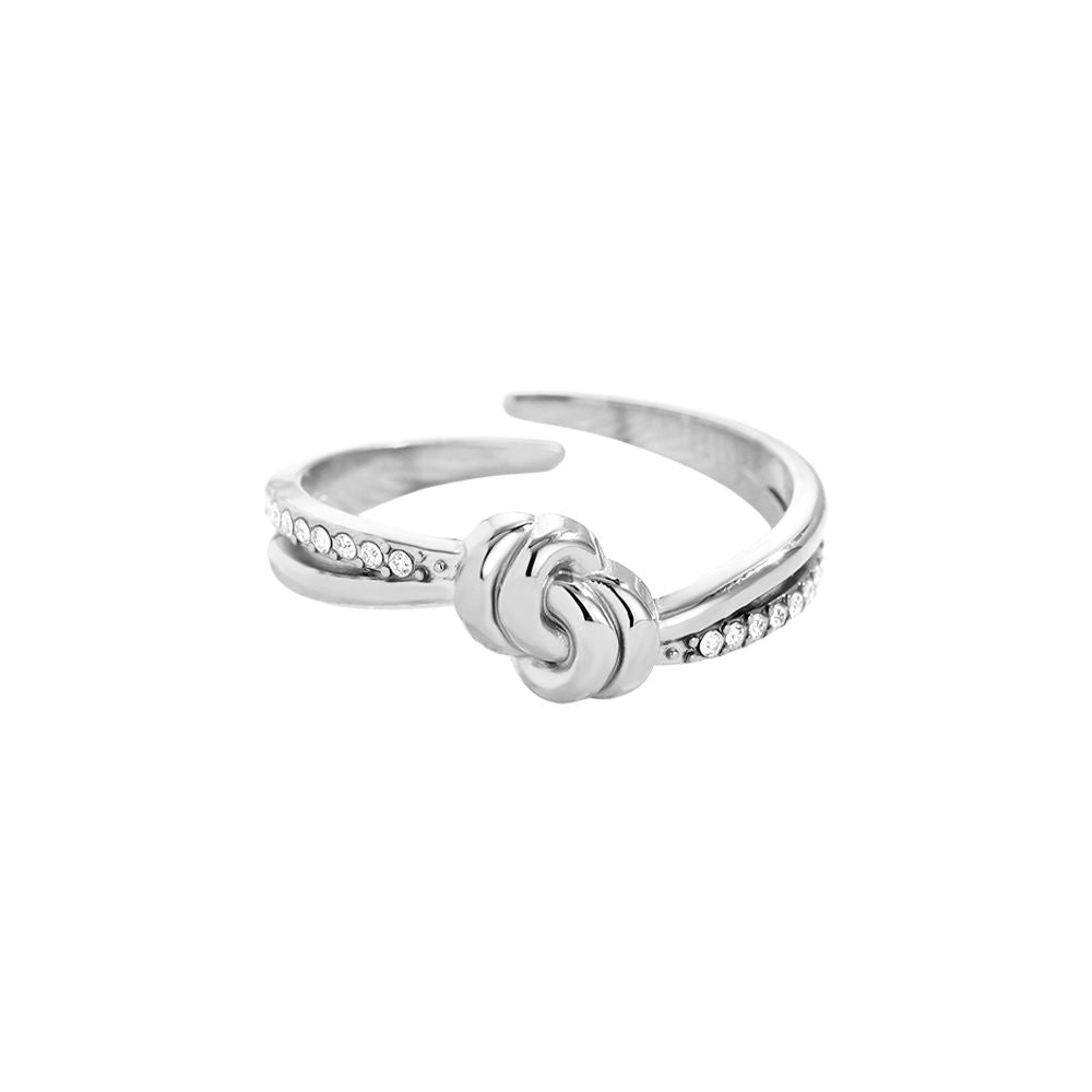 Knot Diamonds Edelstahl Ring