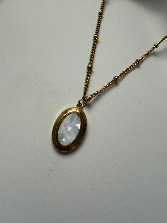 Perlmutt Vintage Kette