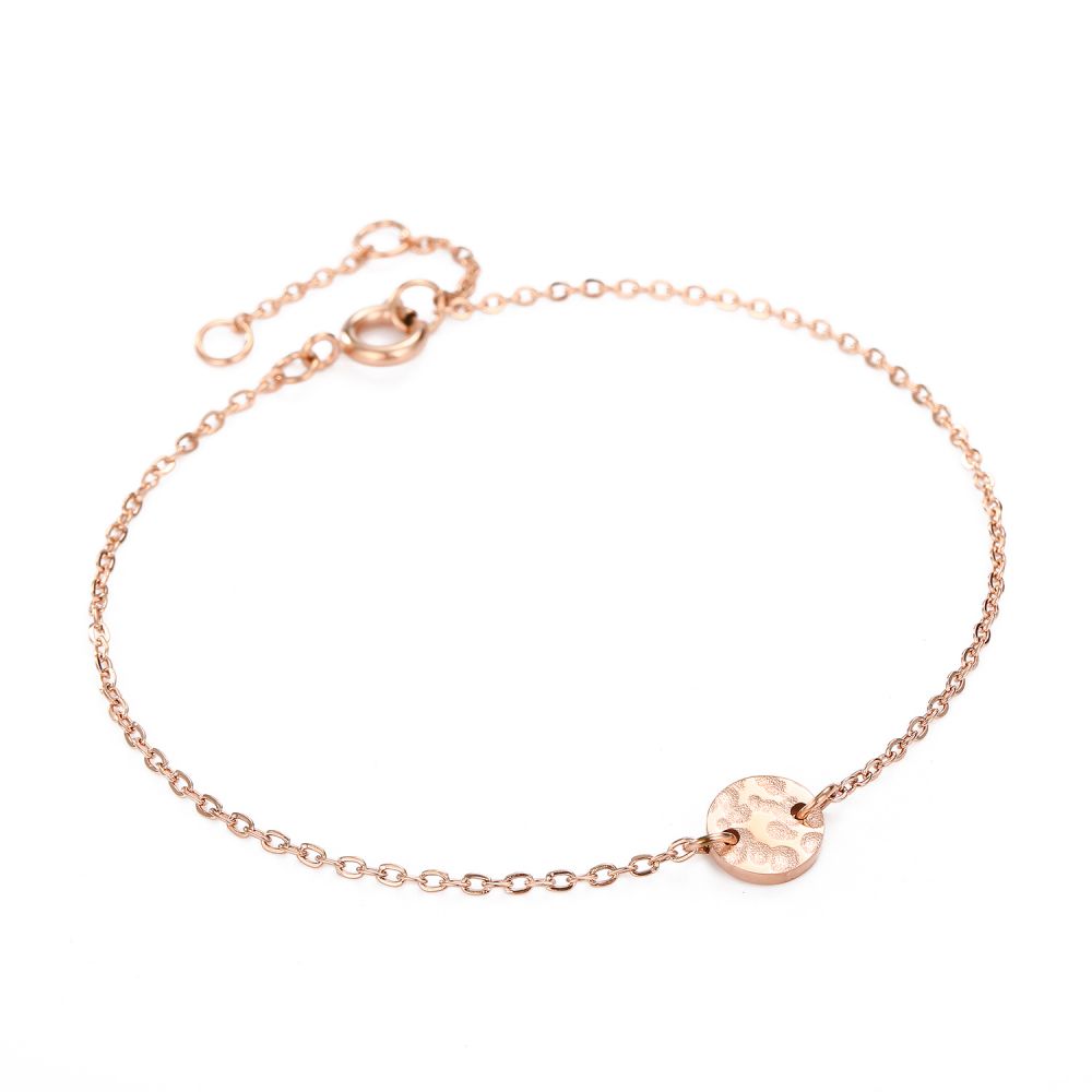 Armband minimal Charm rund mit Muster