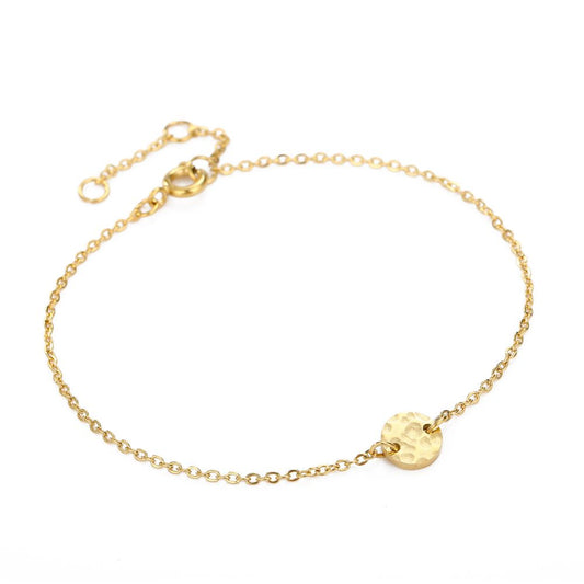 Armband minimal Charm rund mit Muster