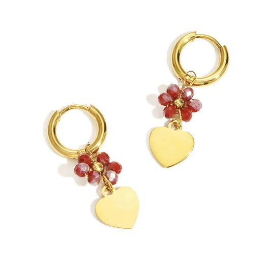 Flower Heart Ohrhänger